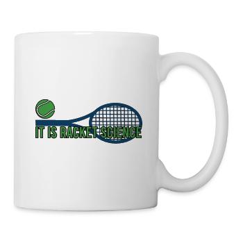 Tennis Sport Proverbe pour les joueurs de tennis & Tennis Fan - Mug blanc - blanc - Droite
