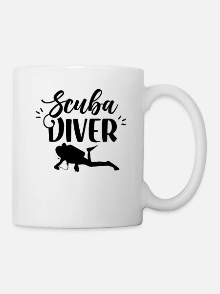 Plongeur Scuba Diver Scuba Diving - Mug blanc - blanc