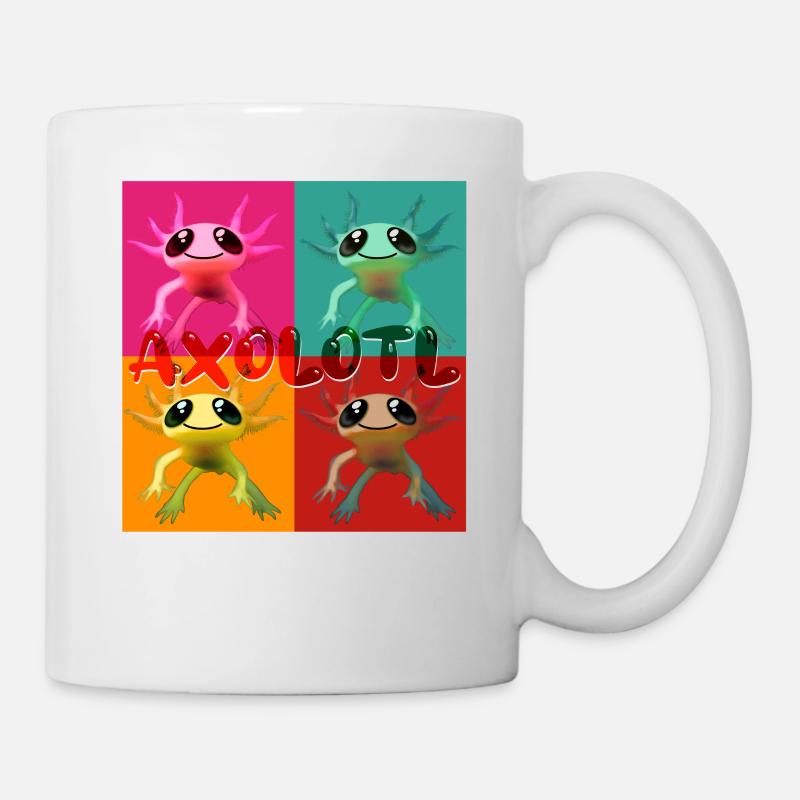 Axolotl Kunst - Tasse - Weiß