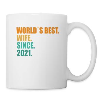 Meilleure épouse depuis 2021 1er anniversaire de mariage - Mug blanc - blanc - Droite