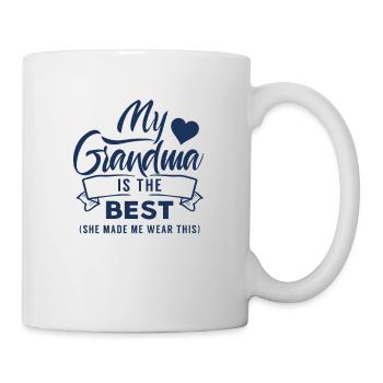 Meine Oma ist die Beste Omi Großmutter Großmama - Tasse - Weiß - Rechts