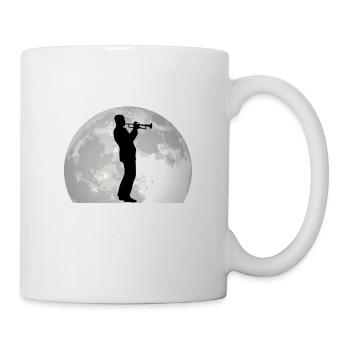 Trumpet Moon Orchestra Trumpetist Musician - Mug - white - Right
