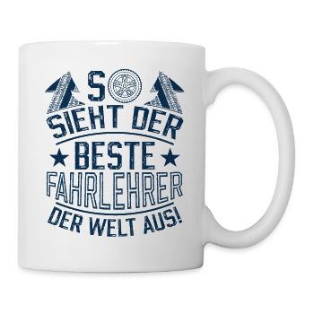 Bester Fahrlehrer - Tasse - Weiß - Rechts