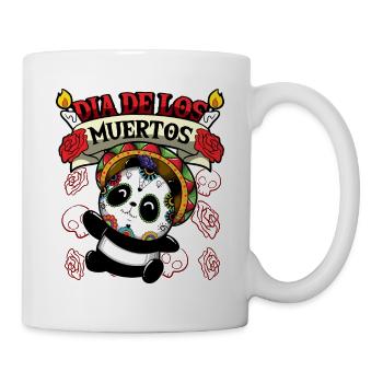 Dia De Los Muertos Animals Panda - Tasse - Weiß - Rechts
