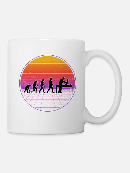 Physiothérapeute Evolution Vaporwave Physio - Mug blanc - blanc
