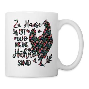 Hühner Huhn Haushühner Hühnerbesitzer - Tasse - Weiß - Rechts