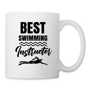 Meilleur instructeur de natation Coach - Mug blanc - blanc - Droite