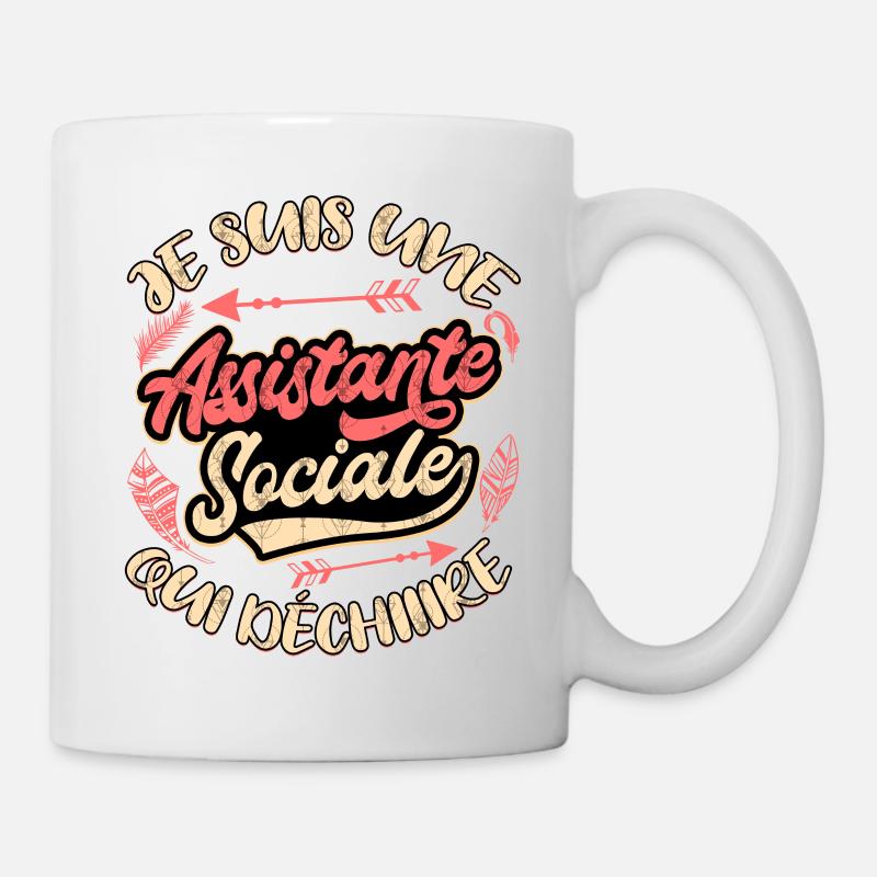 Assistante Sociale - Mug blanc - blanc