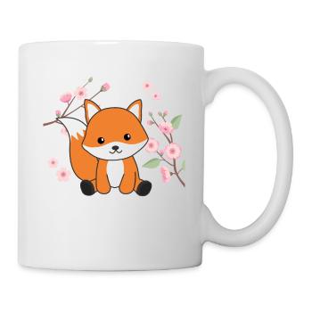 Renard animaux mignons pour les enfants Renards Kawaii - Mug blanc - blanc - Droite