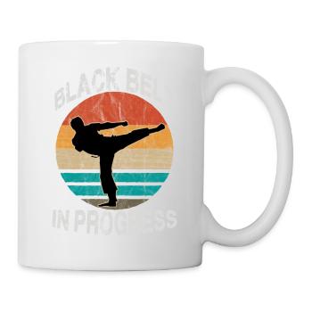 Kultiges Vintage Karate Motiv Karate Training - Tasse - Weiß - Rechts