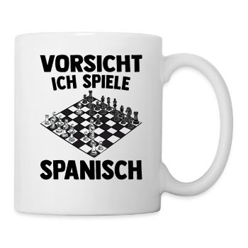 Schach - Tasse - Weiß - Rechts