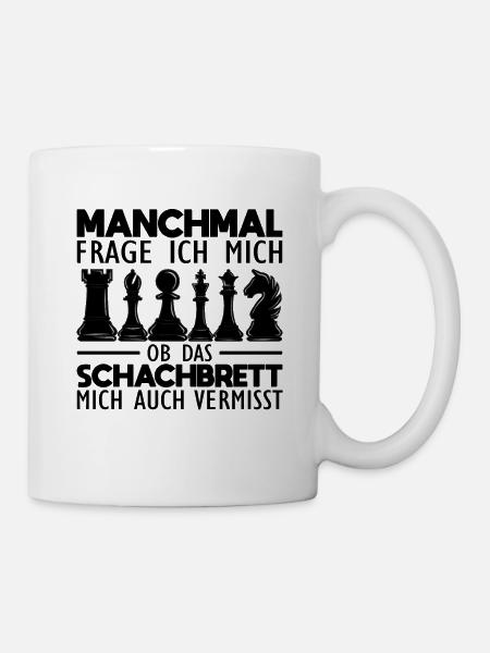 Schach - Tasse - Weiß