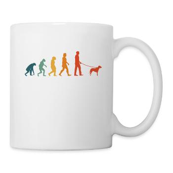 Brandlbracke Evolution Retro Bracke Hund - Tasse - Weiß - Rechts