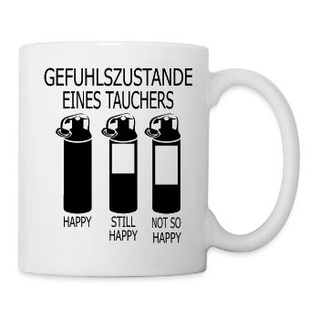 Diving Dive tauchen - Tasse - Weiß - Rechts