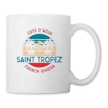 Saint Tropez Summer French Riviera - Mug - white - Right