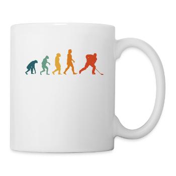 Eishockey Evolution Retro Hockey - Tasse - Weiß - Rechts