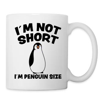 Pingouin Drôle de sort Petit Fun Antarctique Cadeau - Mug blanc - blanc - Droite