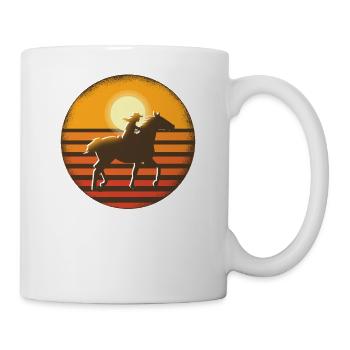 Western Équitation femmes chevaux filles cheval Western - Mug blanc - blanc - Droite