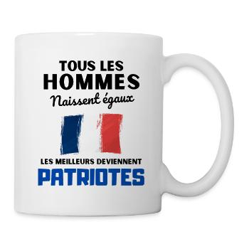 Les meilleurs deviennent patriotes France - Mug blanc - blanc - Droite