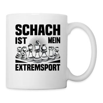 Schach - Tasse - Weiß - Rechts