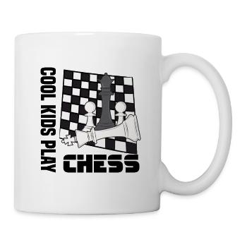 Schach - Tasse - Weiß - Rechts