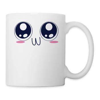 Kawaii OwO Face UwU Meme Anime Aesthetic Otaku - Tasse - Weiß - Rechts