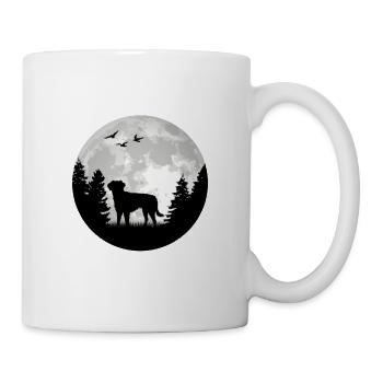 Kleiner Münsterländer Mond Wald Jagdhund - Mug - white - Right