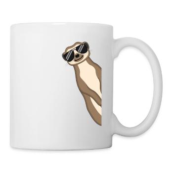 Suricate Drôle Cadeau Dames Hommes Enfants - Mug blanc - blanc - Droite