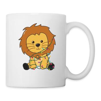 Lion Christmas Snow Winter Animals Lions - Mug - white - Right