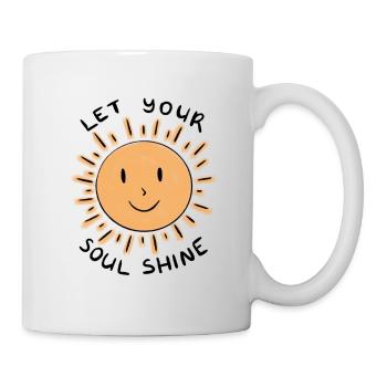 Lassen Sie Ihre Seele leuchten - Tasse - Weiß - Rechts