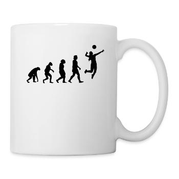 Volleyball Evolution Volleyball Player - Mug - white - Right