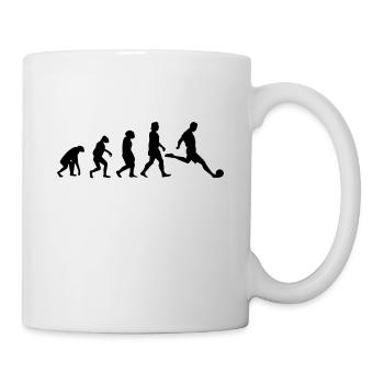 Footballer Evolution Football Football Player - Mug - white - Right