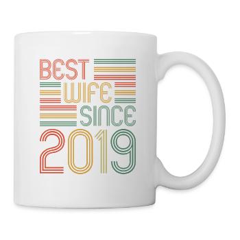 Best Wife since 2019 2nd Wedding Anniversary - Mug - white - Right