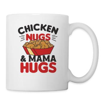 Chicken Nuggs Et Mama Hugs Drôles de nuggets de nourriture - Mug blanc - blanc - Droite