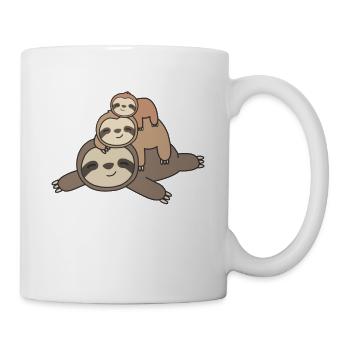 Sloth cute animals for children to sleep funny - Mug - white - Right