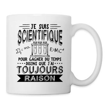 Scientifique Humour Science - Mug blanc - blanc - Droite