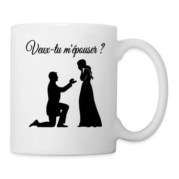 Veux tu m épouser ? - Mug blanc - blanc - Droite