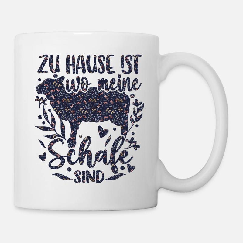 Schaf Schafe Schäferei Schäferin - Tasse - Weiß