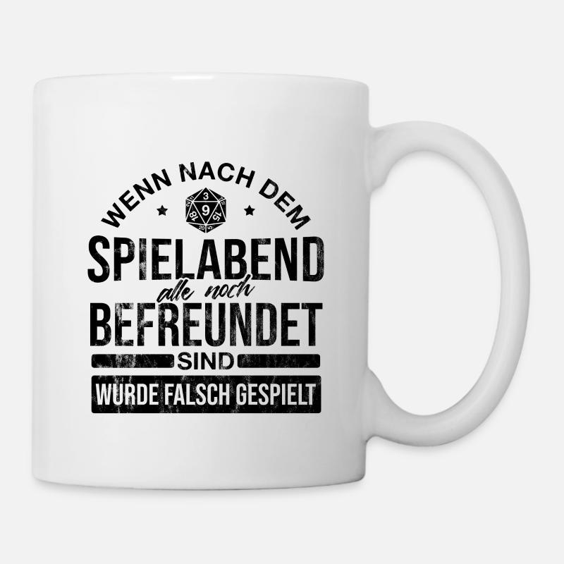 Brettspiele Brettspiel Spieleabend - Tasse - Weiß