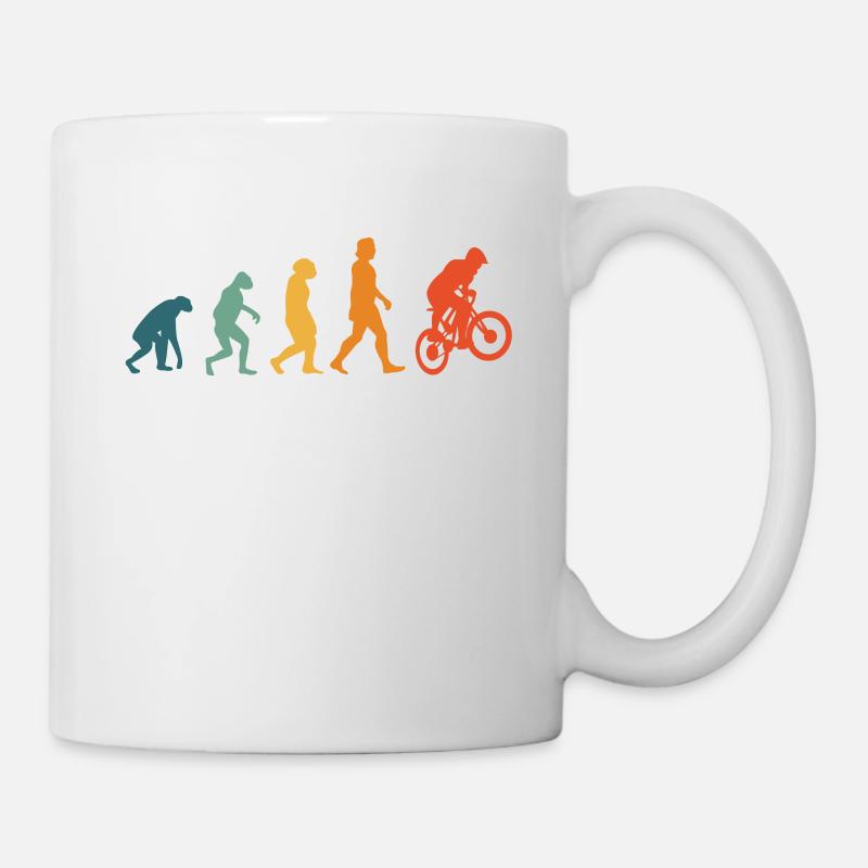 Vélo BMX Evolution Rétro Cyclisme - Mug blanc - blanc