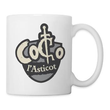 Coco l'Asticot, surnom de Merlin - Mug blanc - blanc - Droite