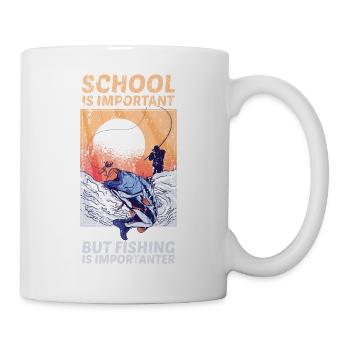 Fishing Is Importanter - Tasse - Weiß - Rechts