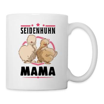 Seidenhuhn Mama Seidenhühner Silkie Huhn - Tasse - Weiß - Rechts