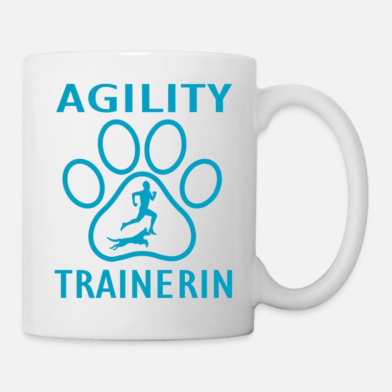 Hund Dog Agility - Tasse - Weiß