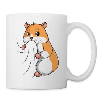Hamster - Tasse - Weiß - Rechts