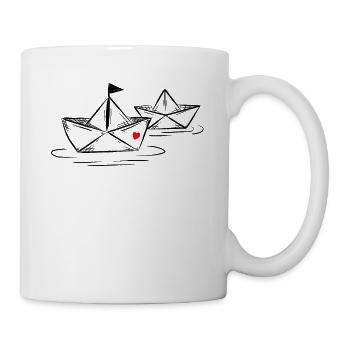 Paper Ship Sea Paper Boat Paper Boat - Mug - white - Right
