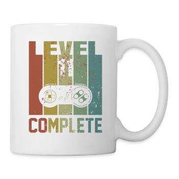 Level 11 Complete Birthday Shirt Youth Gift - Mug - white - Right