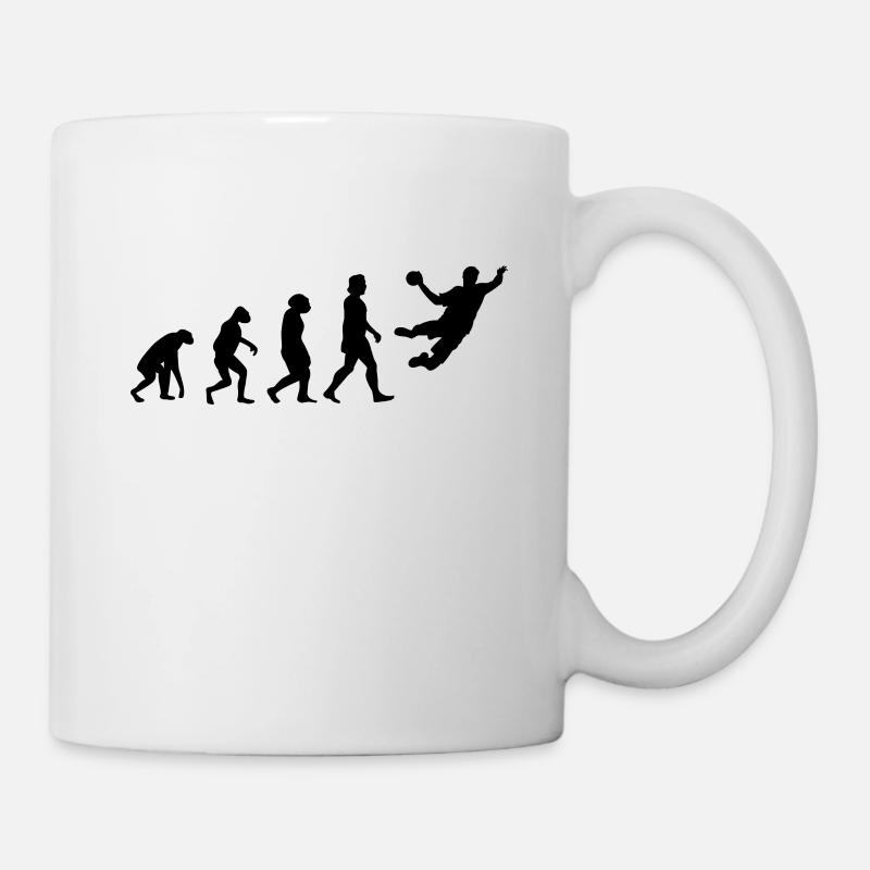 Handball Evolution Handball Équipe de handball - Mug blanc - blanc