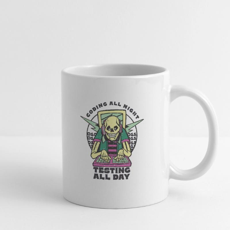 "Coding All Night Programmer | Programmierer" Tasse