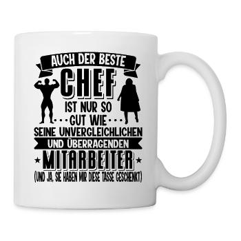 Tasse für Chef - Tasse - Weiß - Rechts